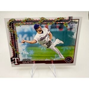 2023 Topps Holiday Josh Smith Texas Rangers Baseball Card H153 Rookie Shortstop